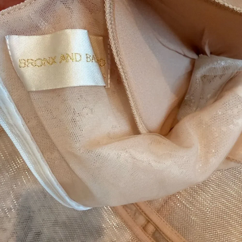 NWOT BRONX AND BANCO Isabella Long Sleeve Mini Dress in White - Picture 16 of 16